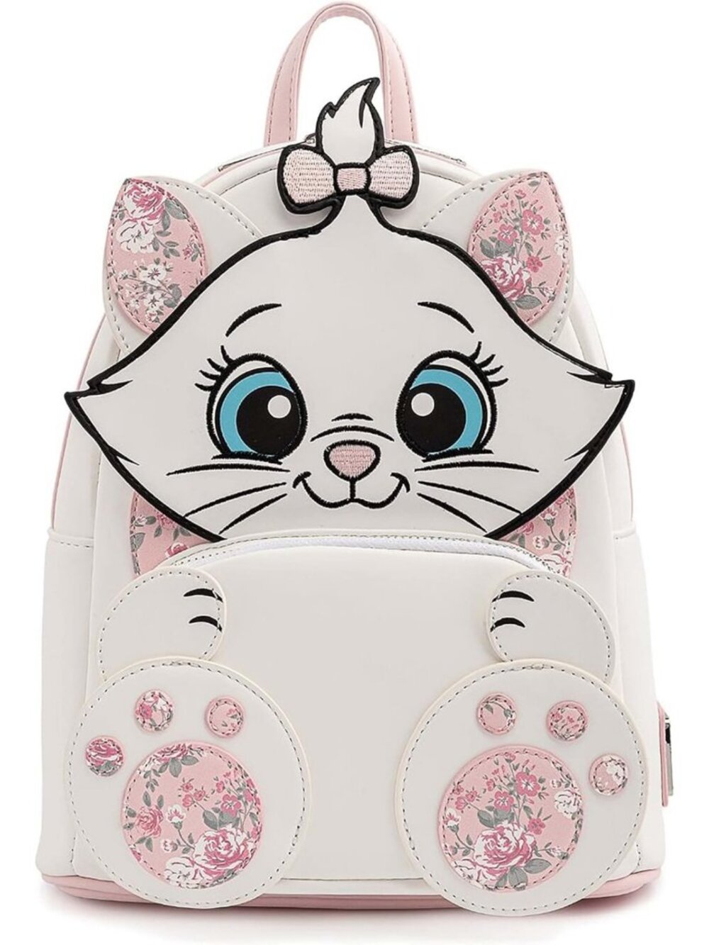 Floral Footsy Double Strap Shoulder Bag Purse - Disney Marie Lounge Style
